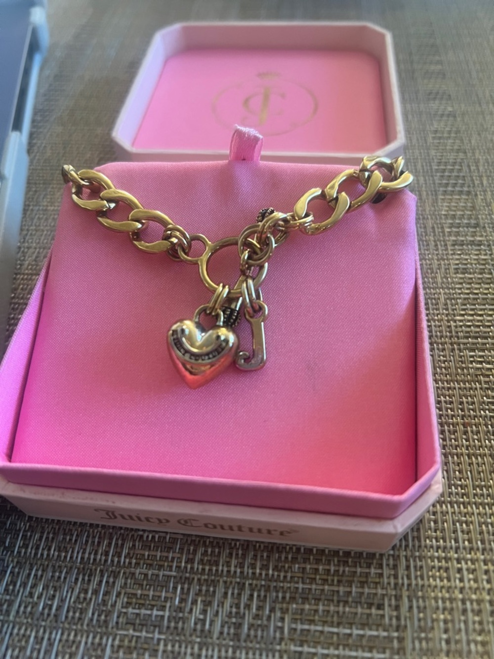 Kids/Teen Juicy Couture Gold-Tone Heart Charm Necklace - Picture 7 of 7